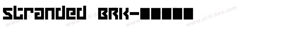 Stranded BRK字体转换